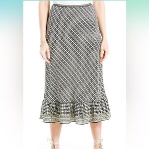 Max Studio Women's Maxi Skirt with Ruffle Hem